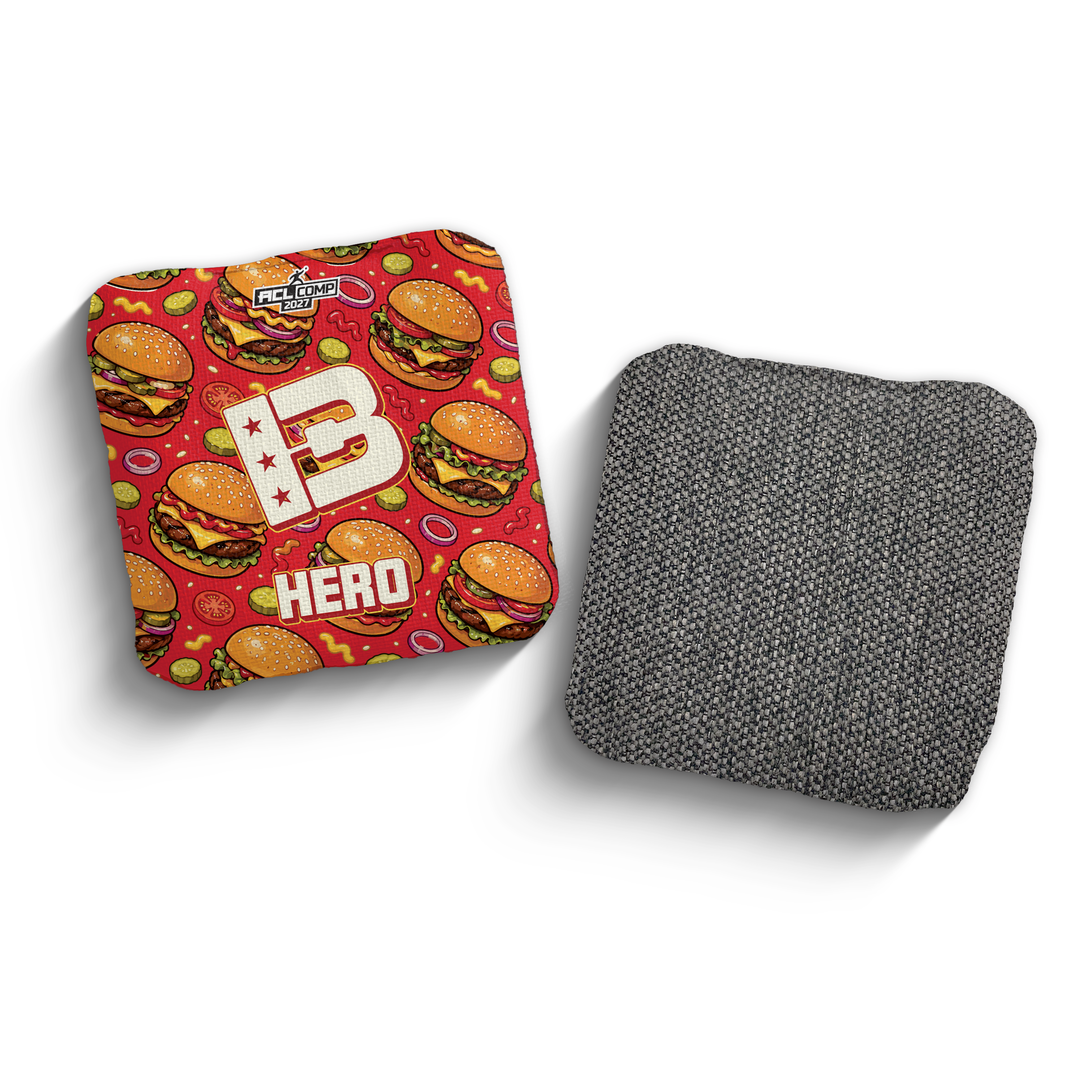 2027 Brotherhood Cornhole Hero "The Burger" Edition ACL Pro Stamped Cornhole Bags - Brotherhood Cornhole