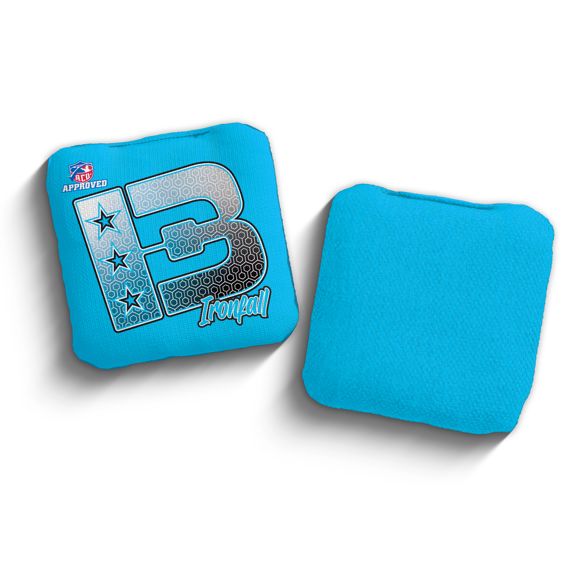2027 Brotherhood Cornhole Ironfall Hexagon Edition ACO Stamped Cornhole Bags - Royal Blue