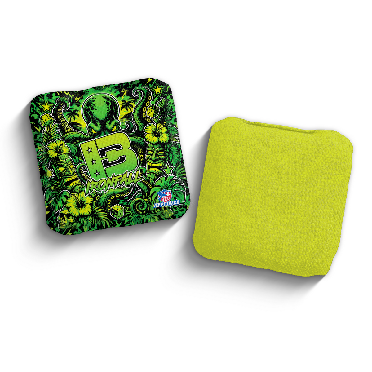2027 Brotherhood Cornhole Ironfall Tiki Takeover Edition ACO Stamped Cornhole Bags - Kraken Cove