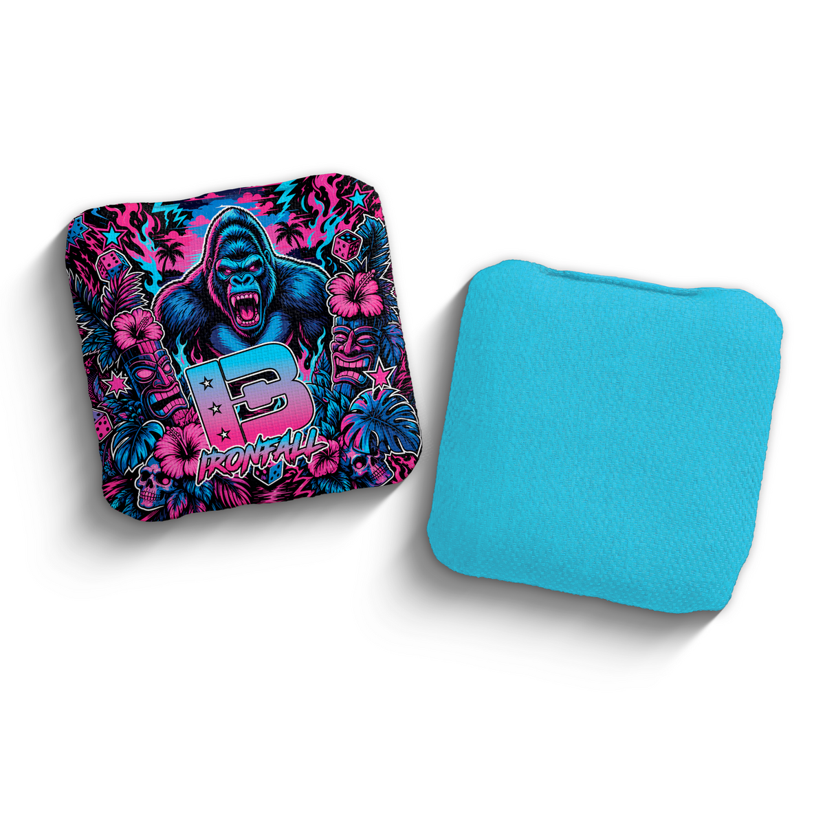 2027 Brotherhood Cornhole Ironfall Tiki Takeover Edition ACO Stamped Cornhole Bags - Jungle Vice
