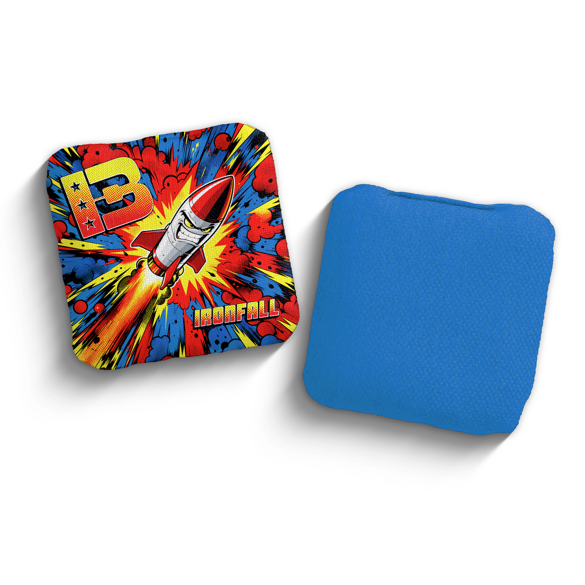 2027 Brotherhood Cornhole Ironfall Piss Missle Edition Cornhole Bags - Blue