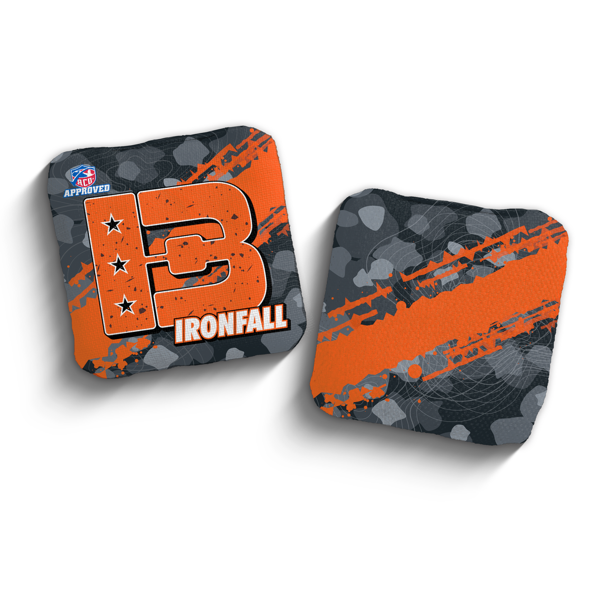 2027 Brotherhood Cornhole Ironfall Ridgeline Edition ACO Stamped Cornhole Bags - Orange