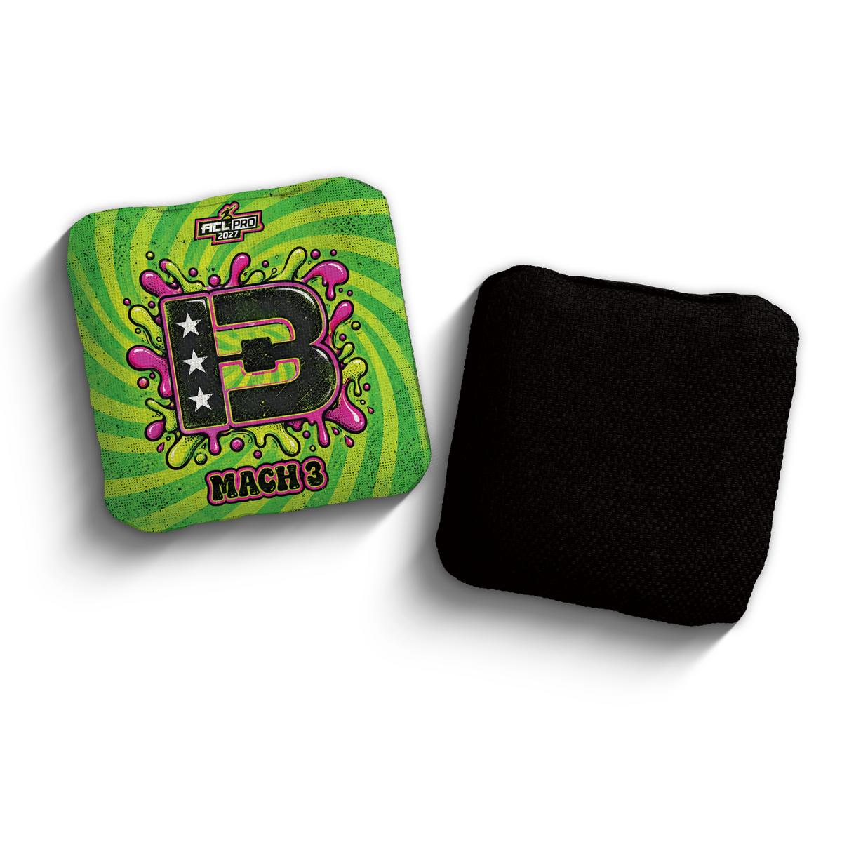 Mach 3 Acid Slime Edition cornhole bags