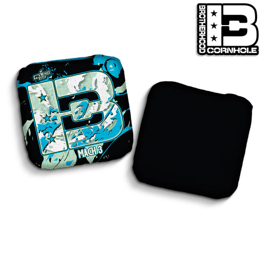 2025 Brotherhood Cornhole Mach 3 Marble Edition ACL Pro Stamped Cornhole Bags