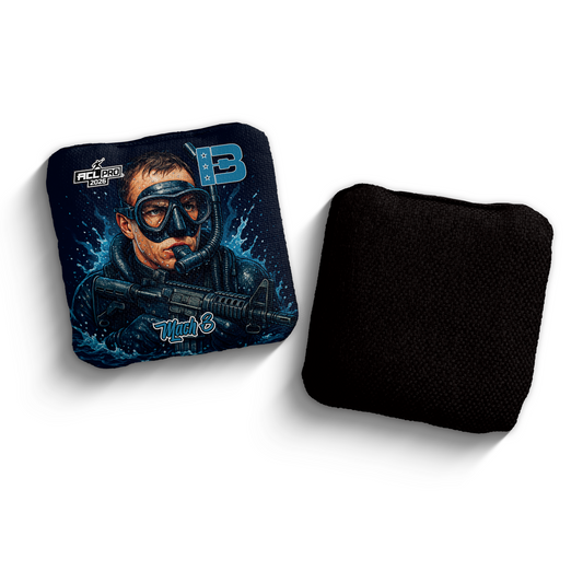 2026 Brotherhood Cornhole Mach 3 Navy Seal Edition ACL Pro Stamped Cornhole Bags