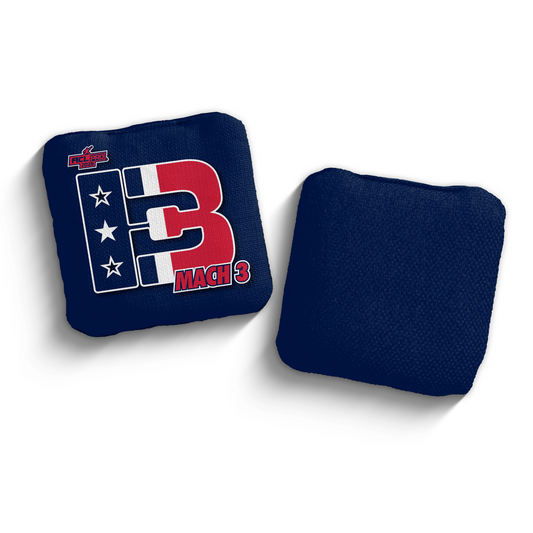2026 Brotherhood Cornhole Mach 3 American South Division ACL Pro Stamped Cornhole Bags