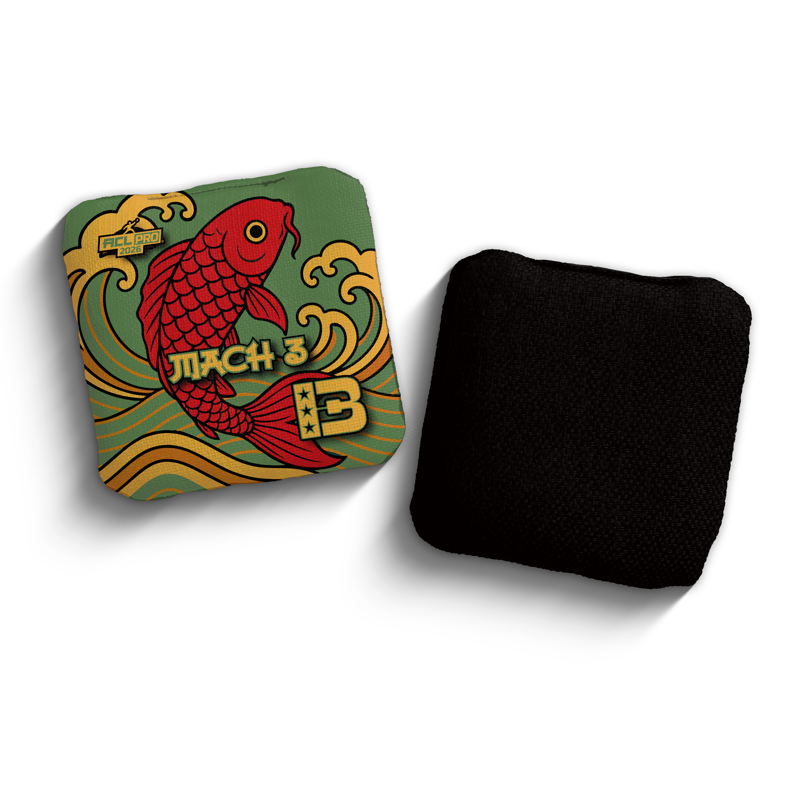 2026 Brotherhood Cornhole Mach 3 Koi Fish Edition ACL Pro Stamped Cornhole Bags