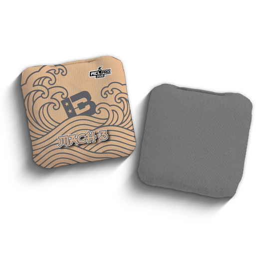 2026 Brotherhood Cornhole Mach 3 Japanese Wave Edition ACL Pro Stamped Cornhole Bags