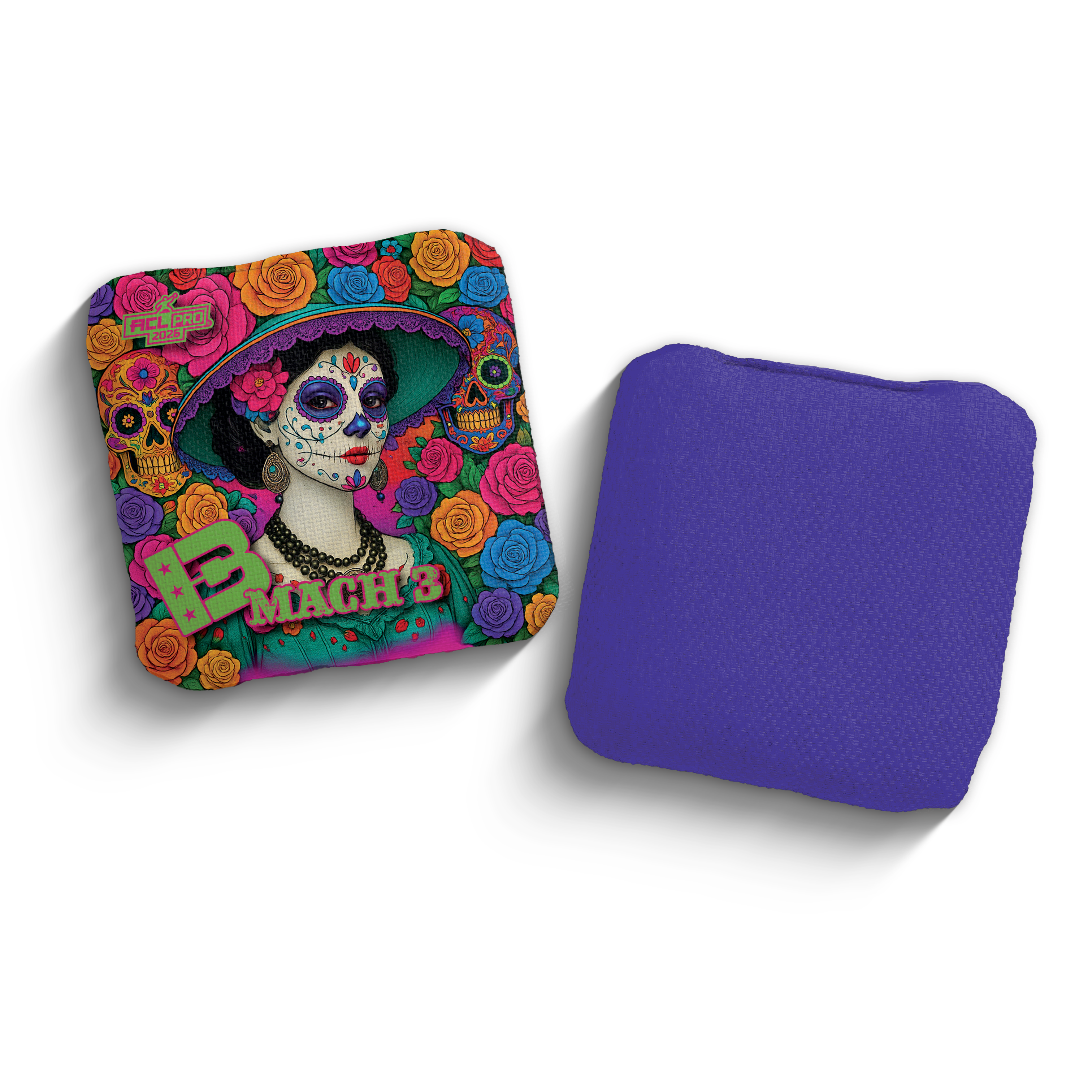 2026 Brotherhood Cornhole Mach 3 La Catrina Edition ACL Pro Stamped Cornhole Bags