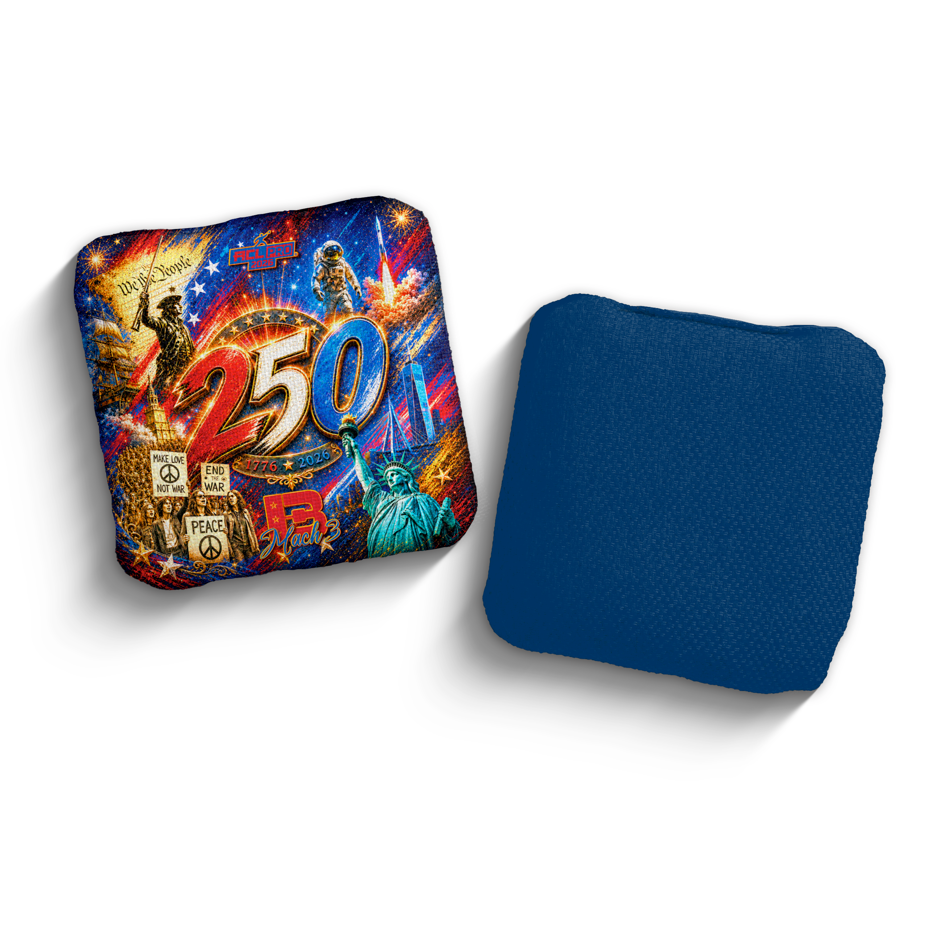 2026 Brotherhood Cornhole Mach 3 250th Anniversary Edition ACL Pro Stamped Cornhole Bags