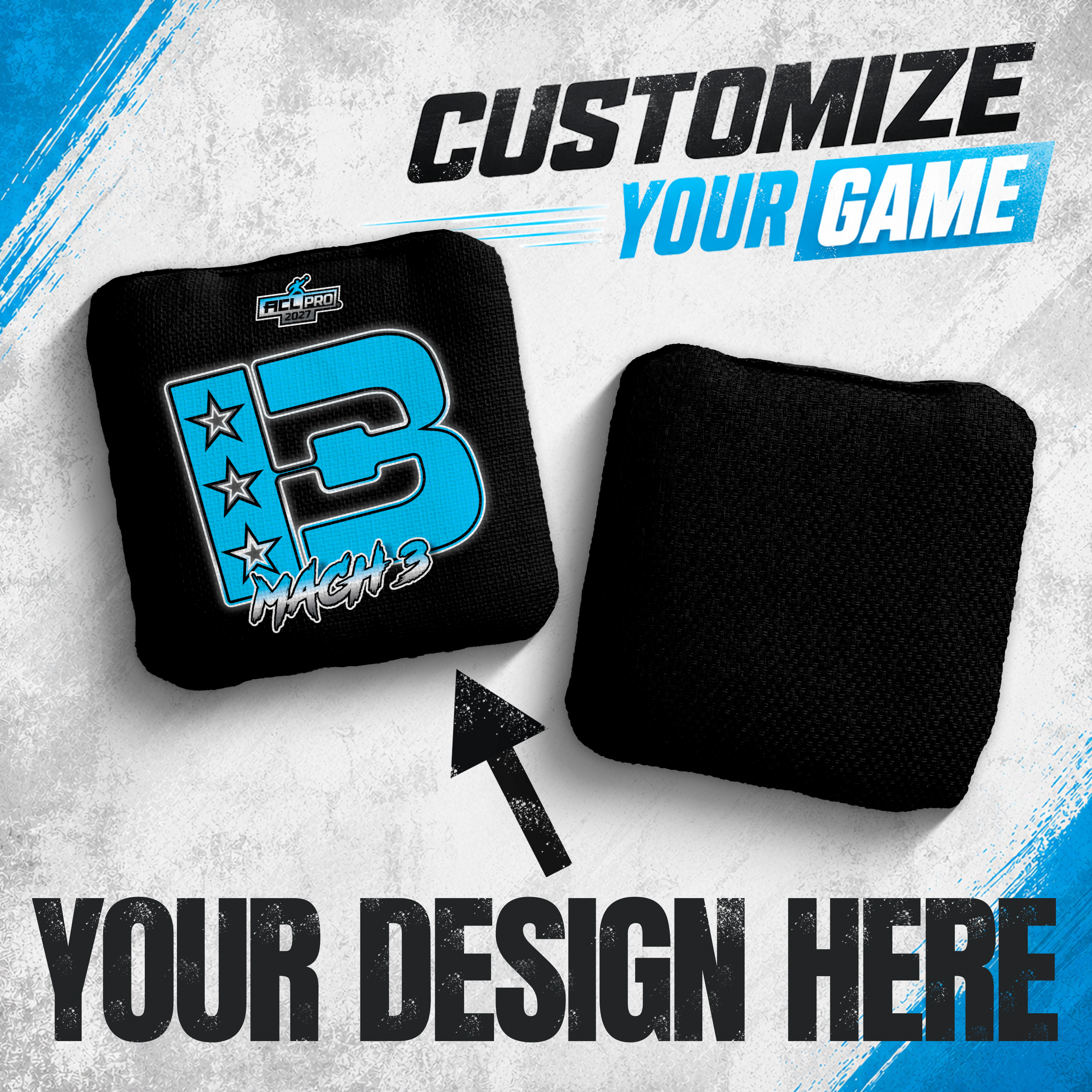 2027 Brotherhood Cornhole Custom Mach 3 ACL Pro Stamped Cornhole Bags