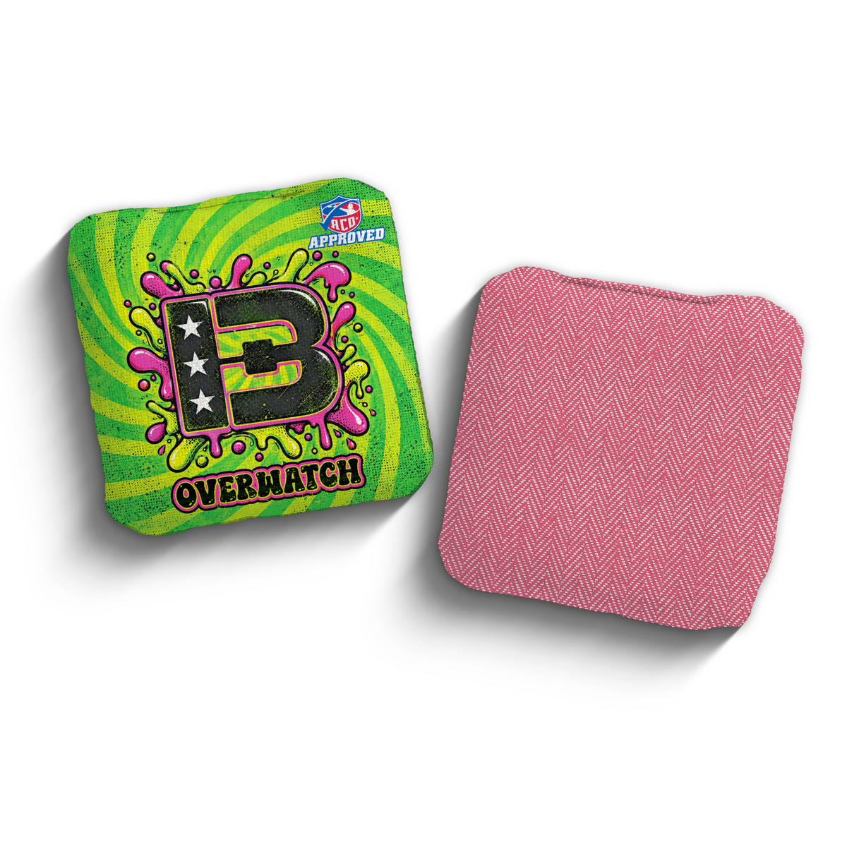 2027 Brotherhood Cornhole Overwatch Acid Slime Edition ACO Stamped Cornhole Bags