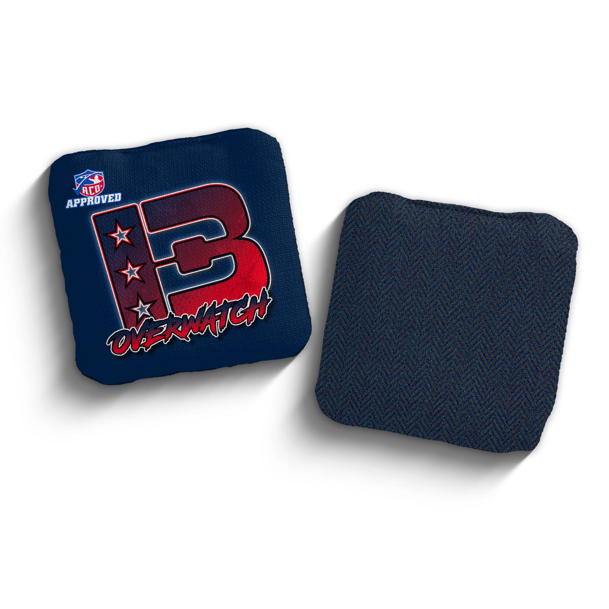 Overwatch Broadcast Red Blue ACO Stamped cornhole bags