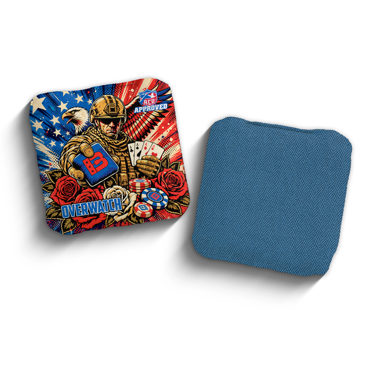2027 Brotherhood Cornhole Overwatch Gambling Ranger Edition ACO Stamped Cornhole Bags
