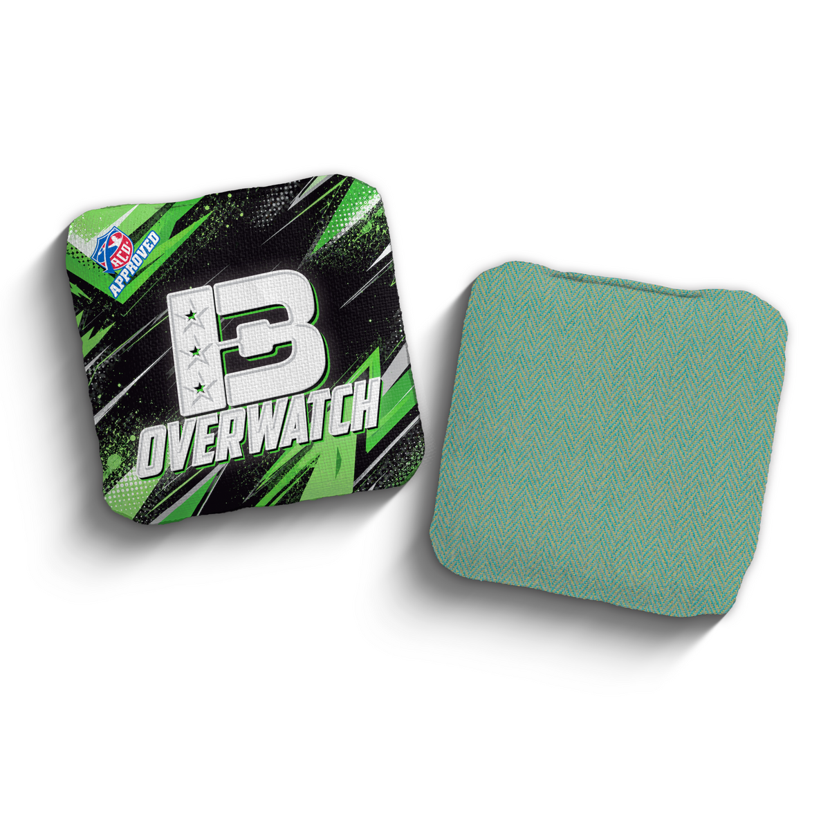 Overwatch Go Go Green ACO Stamped cornhole bags
