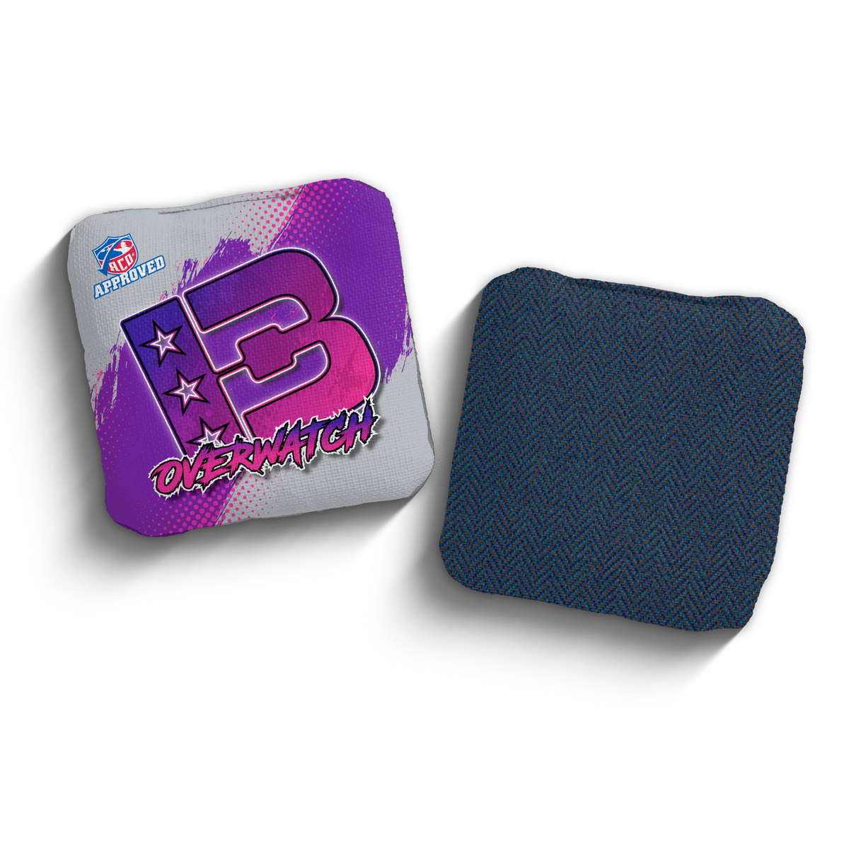 Overwatch Grunge Gradient GRA-PUR ACO Stamped cornhole bags