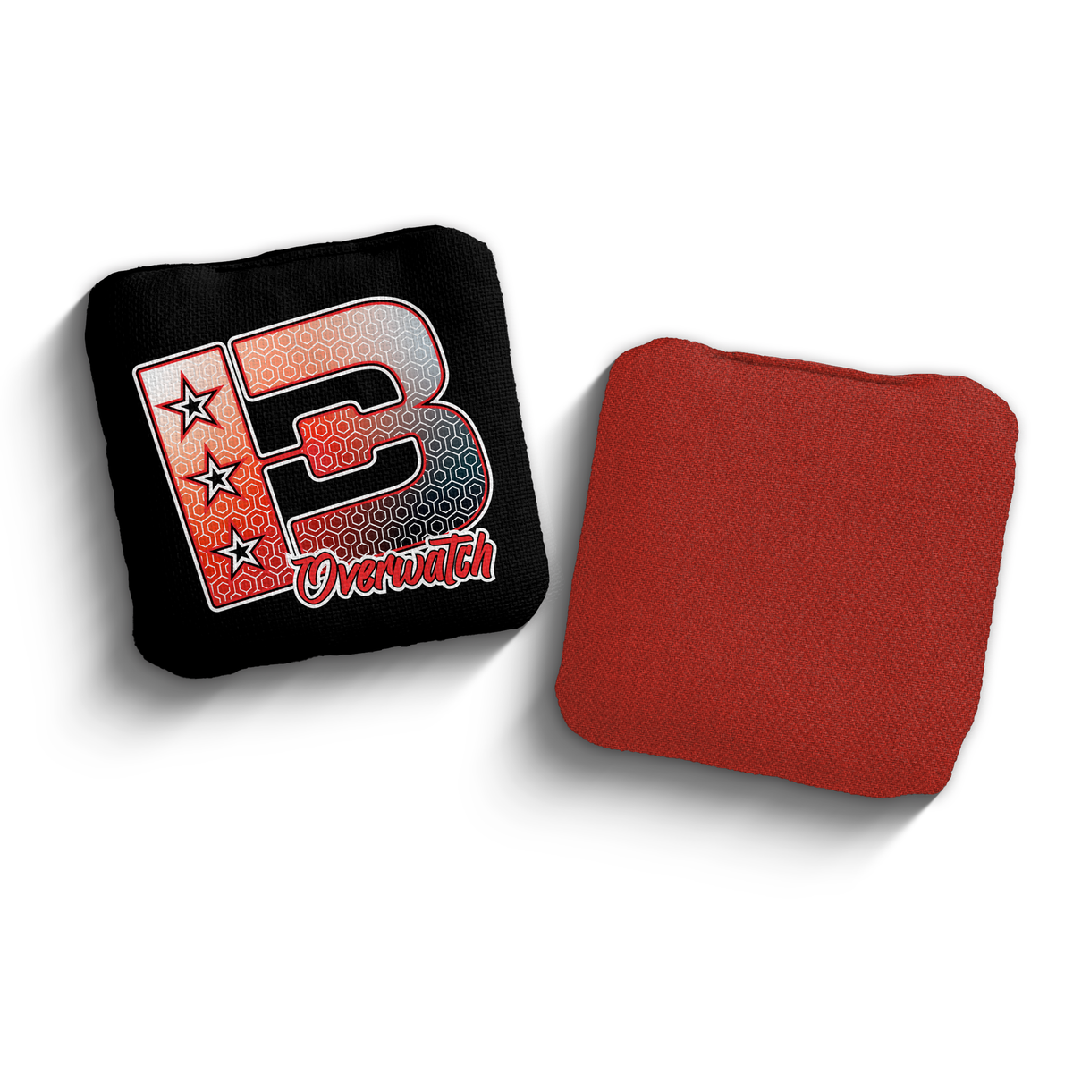 2027 Brotherhood Cornhole Overwatch Hexagon Edition Cornhole Bags - Red