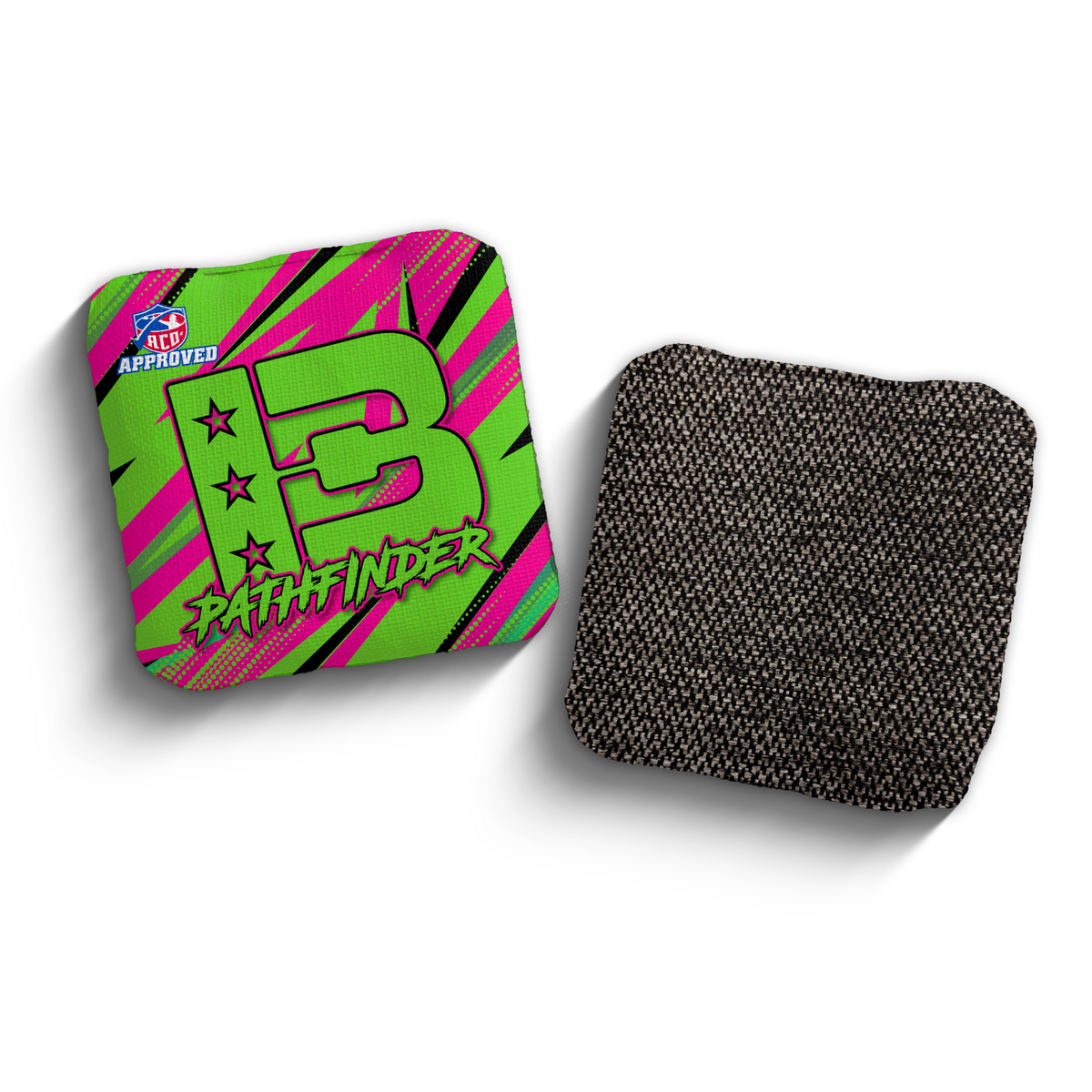 Pathfinder Chaos Green ACO Stamped cornhole bags