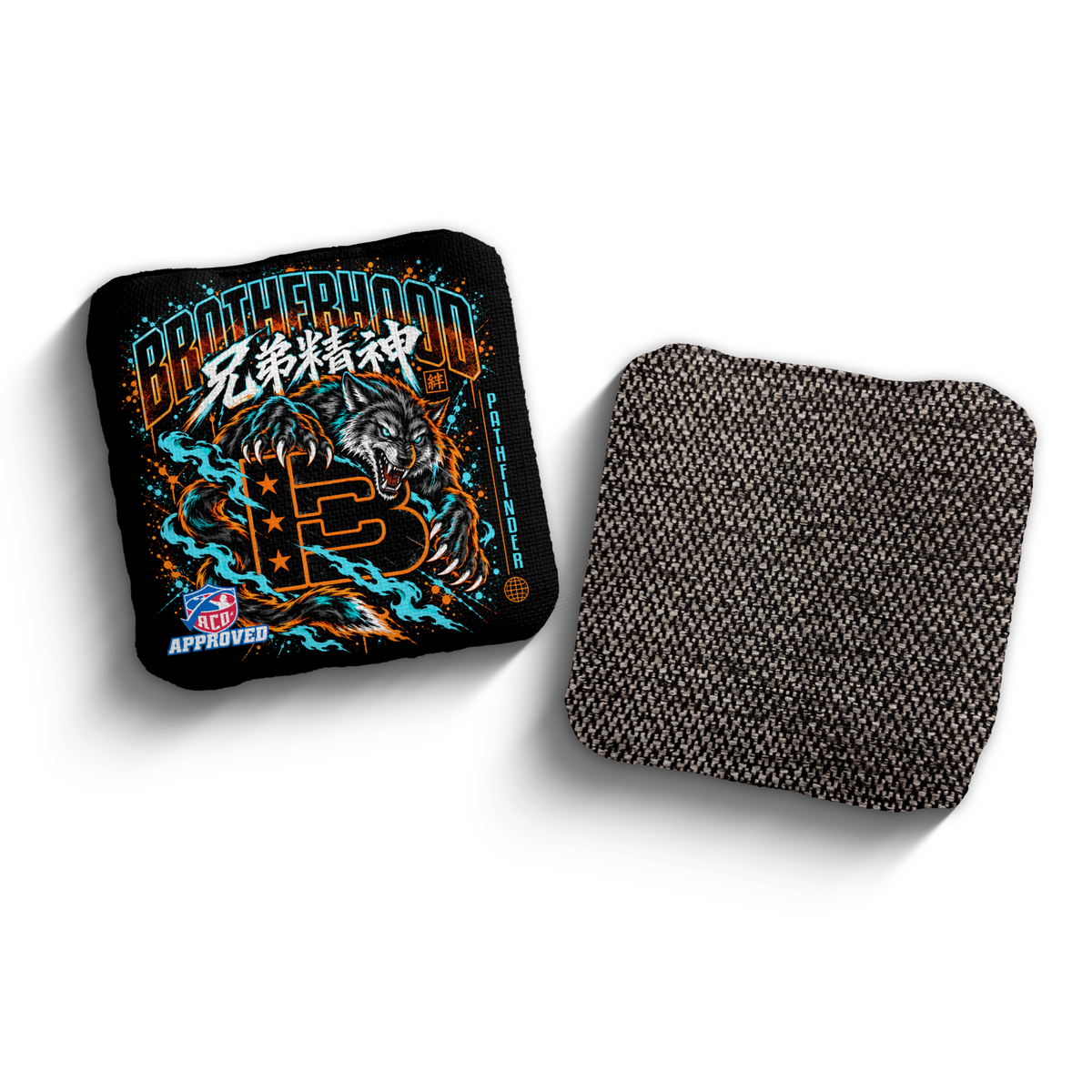 Brotherhood Cornhole Pathfinder Different Breed ACO Stamped cornhole bags