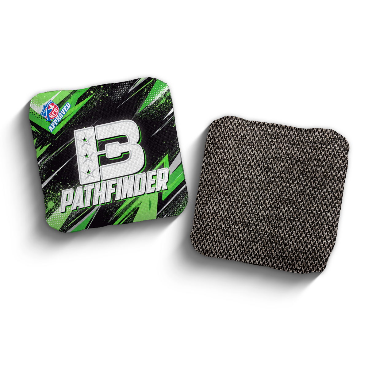 Pathfinder Go Go Green ACO Stamped cornhole bags