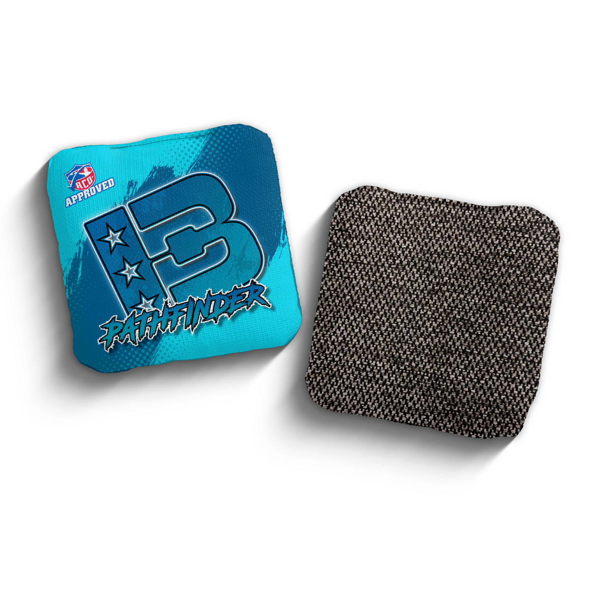Pathfinder Grunge Gradient BLU-BLU ACO Stamped cornhole bags