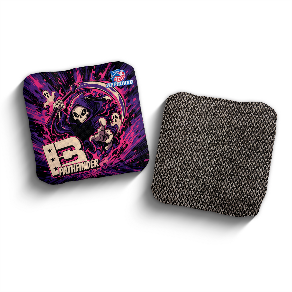2027 Brotherhood Cornhole Pathfinder Reaper Parade Edition ACO Stamped Cornhole Bags - Purple