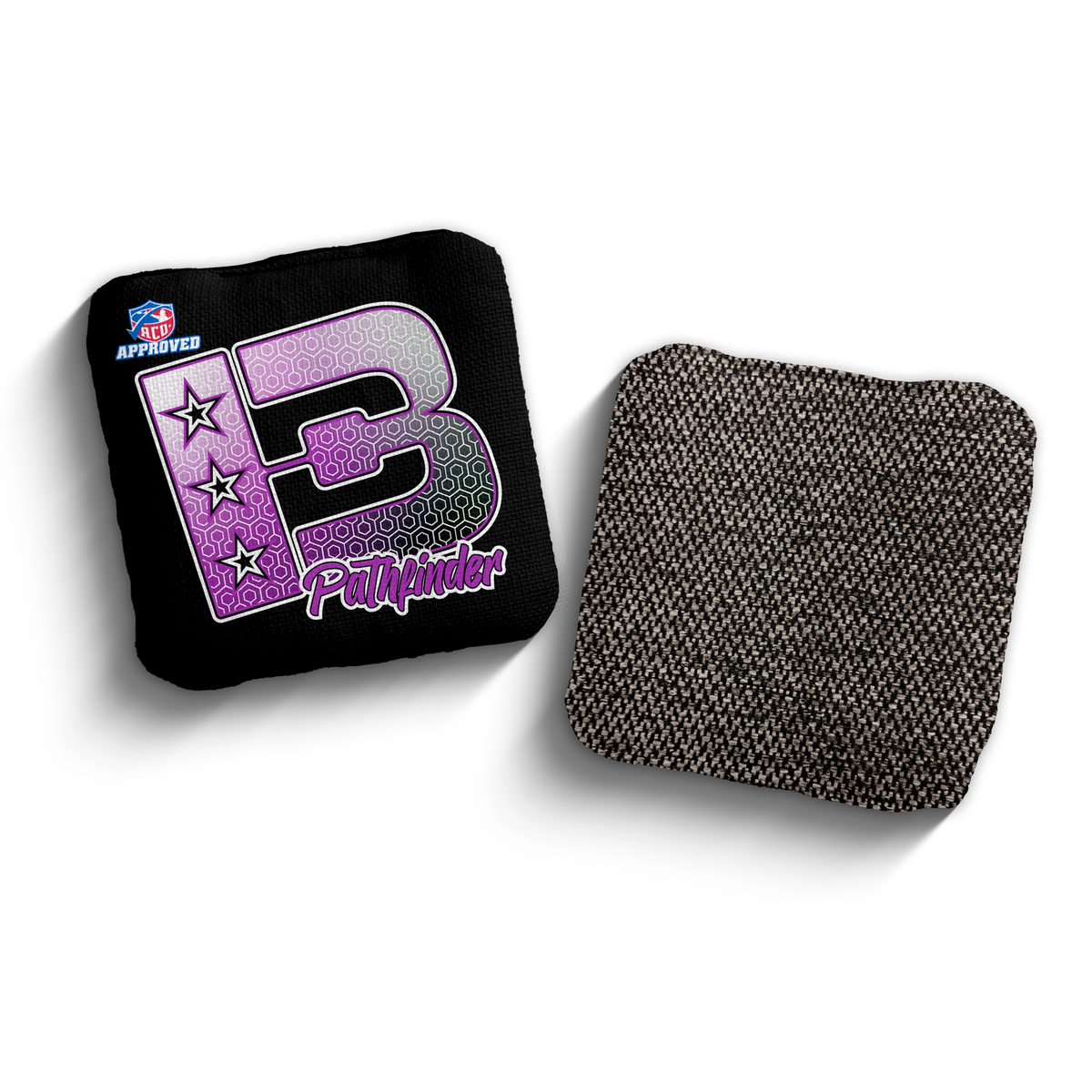 2027 Brotherhood Cornhole Pathfinder Hexagon Edition ACO Stamped Cornhole Bags - Purple