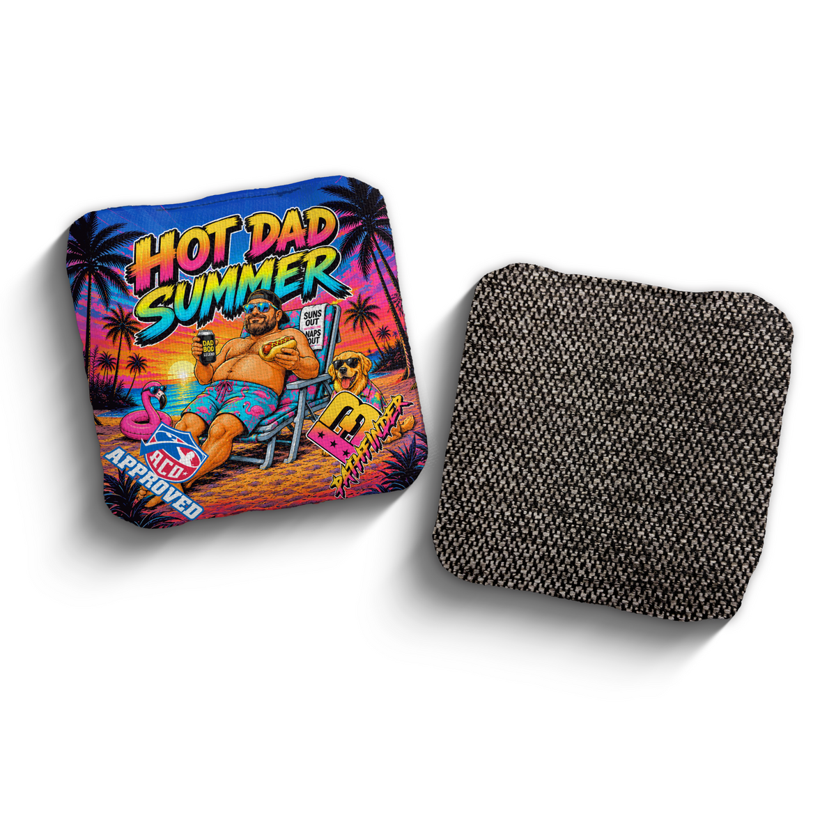 Pathfinder Hot Dad Summer ACO Stamped cornhole bags