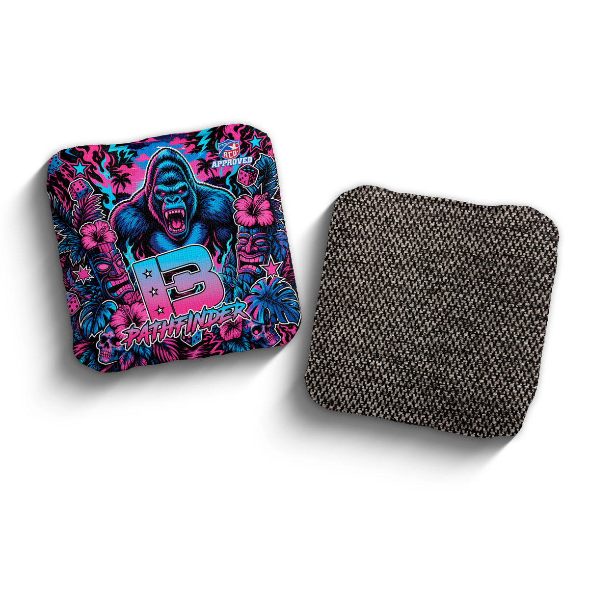 2027 Brotherhood Cornhole Pathfinder Tiki Takeover Edition ACO Stamped Cornhole Bags - Jungle Vice