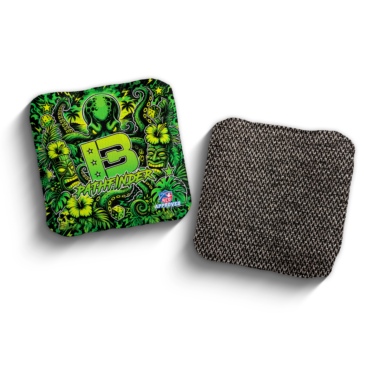 2027 Brotherhood Cornhole Pathfinder Tiki Takeover Edition ACO Stamped Cornhole Bags - Kraken Cove