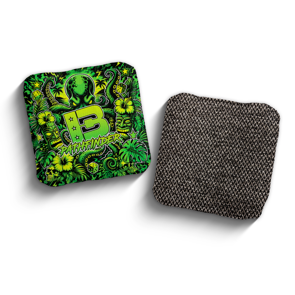 2027 Brotherhood Cornhole Pathfinder Tiki Takeover Edition ACO Stamped Cornhole Bags - Kraken Cove