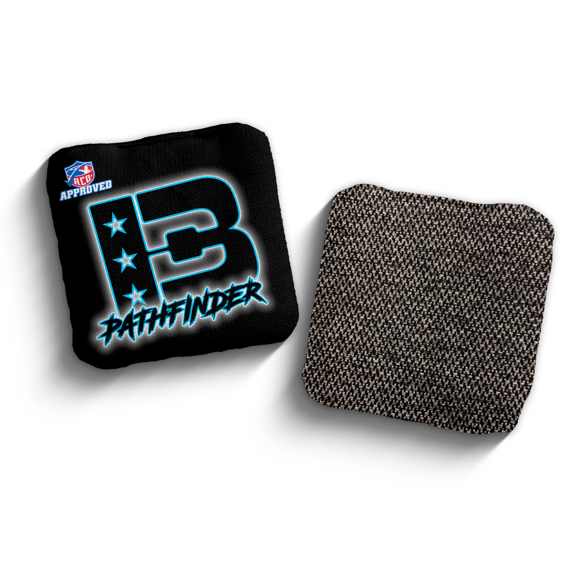 Pathfinder Outline BLK-BLU ACO Stamped cornhole bags