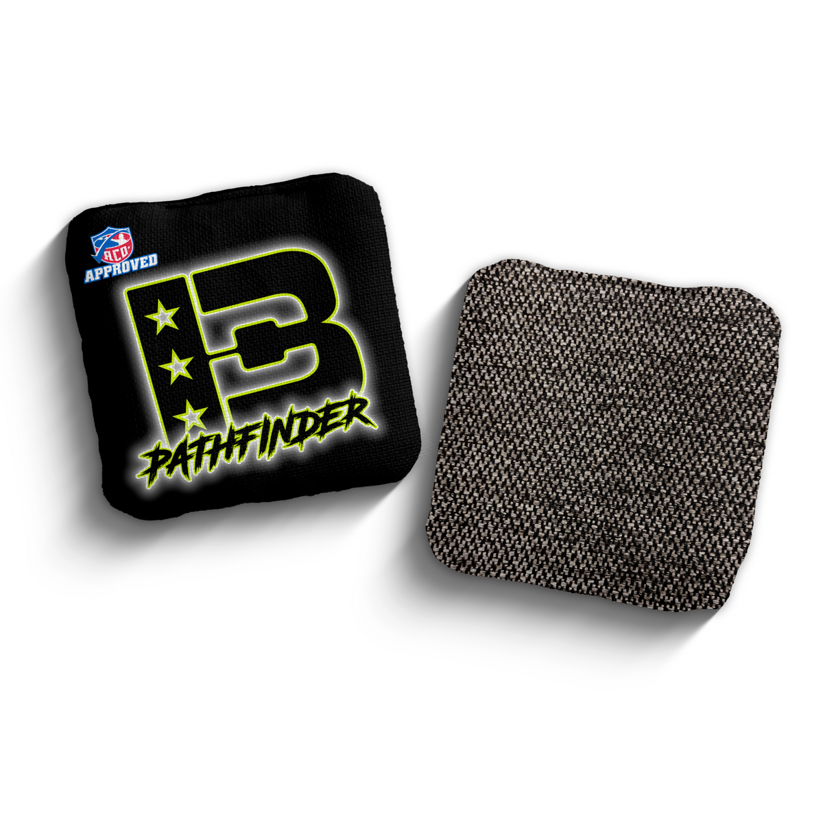 Pathfinder Outline BLK-LIM ACO Stamped cornhole bags