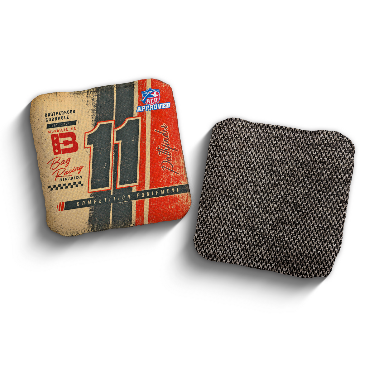 Pathfinder Pole Position Red ACO stamped cornhole bags