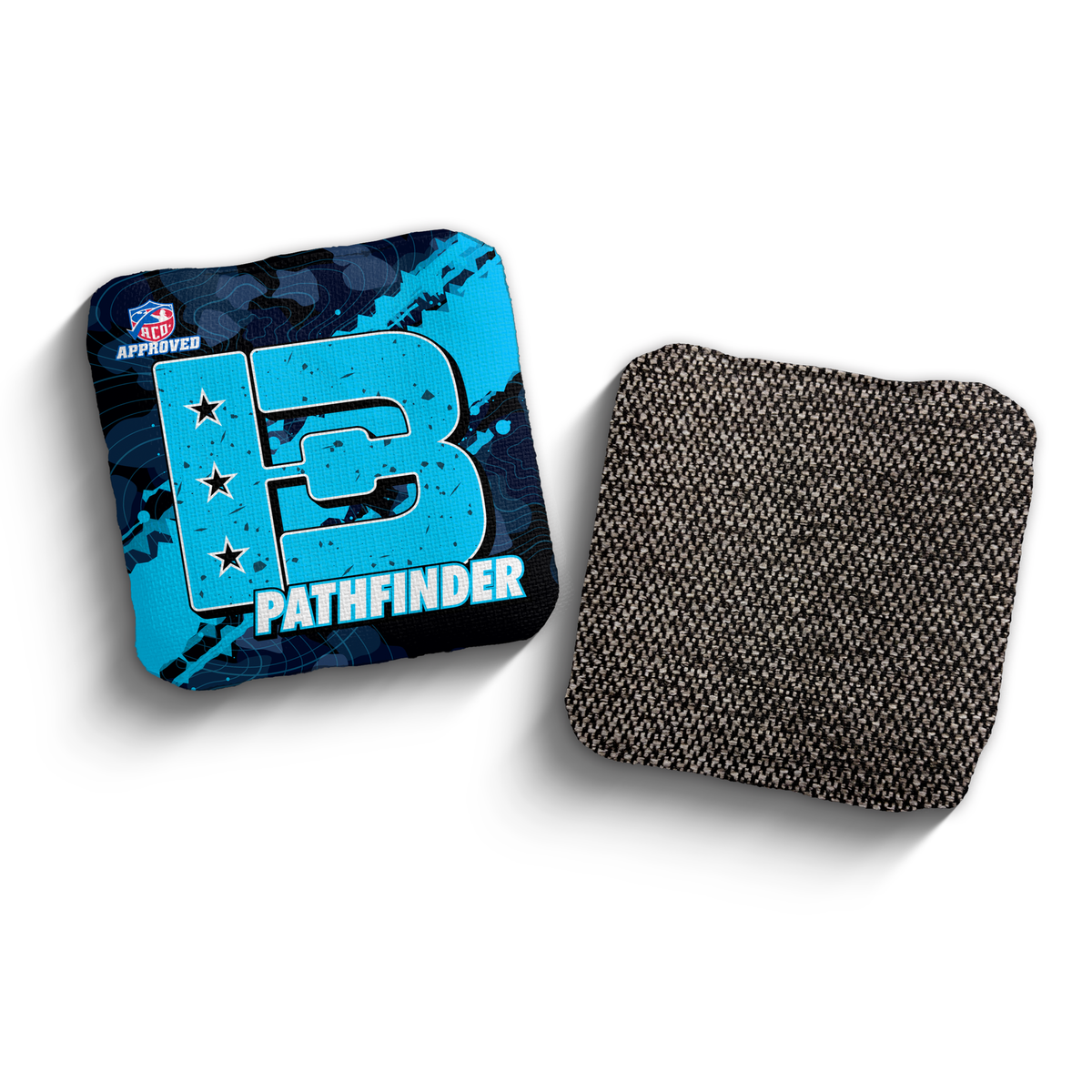 2027 Brotherhood Cornhole Pathfinder Ridgeline Edition ACO Stamped Cornhole Bags - Cyan