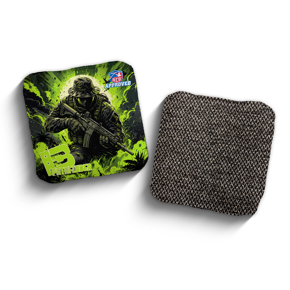 2027 Brotherhood Cornhole Pathfinder Recon Edition ACO Stamped Cornhole Bags - Toxic Recon