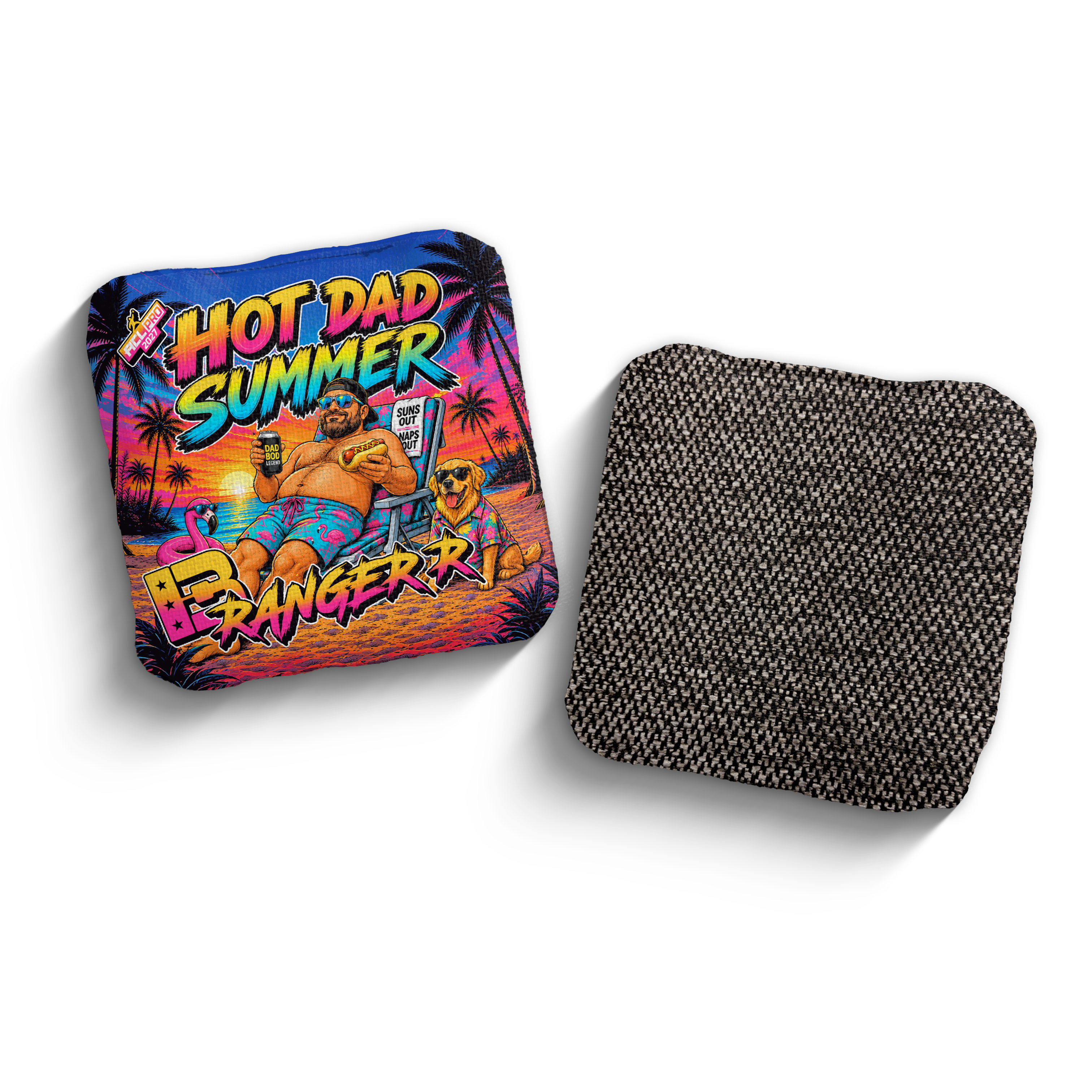 2027 Brotherhood Cornhole Ranger Hot Dad Summer Edition ACL Pro Stamped Cornhole Bags