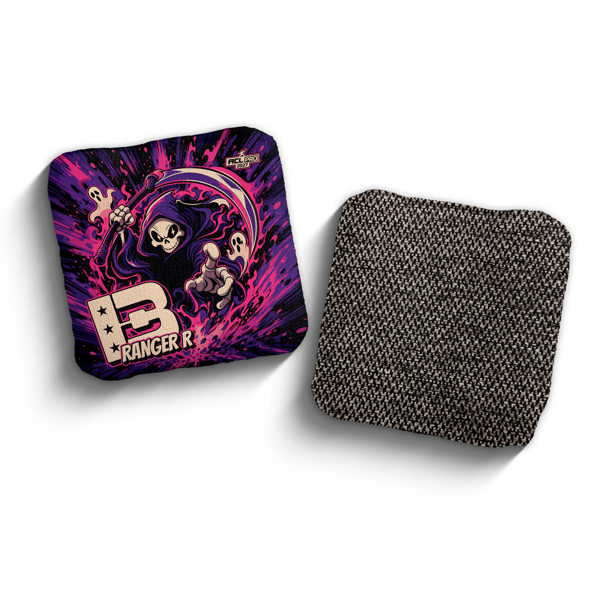 2027 Brotherhood Cornhole Ranger Reaper Parade Edition ACL Pro Stamped Cornhole Bags - Purple