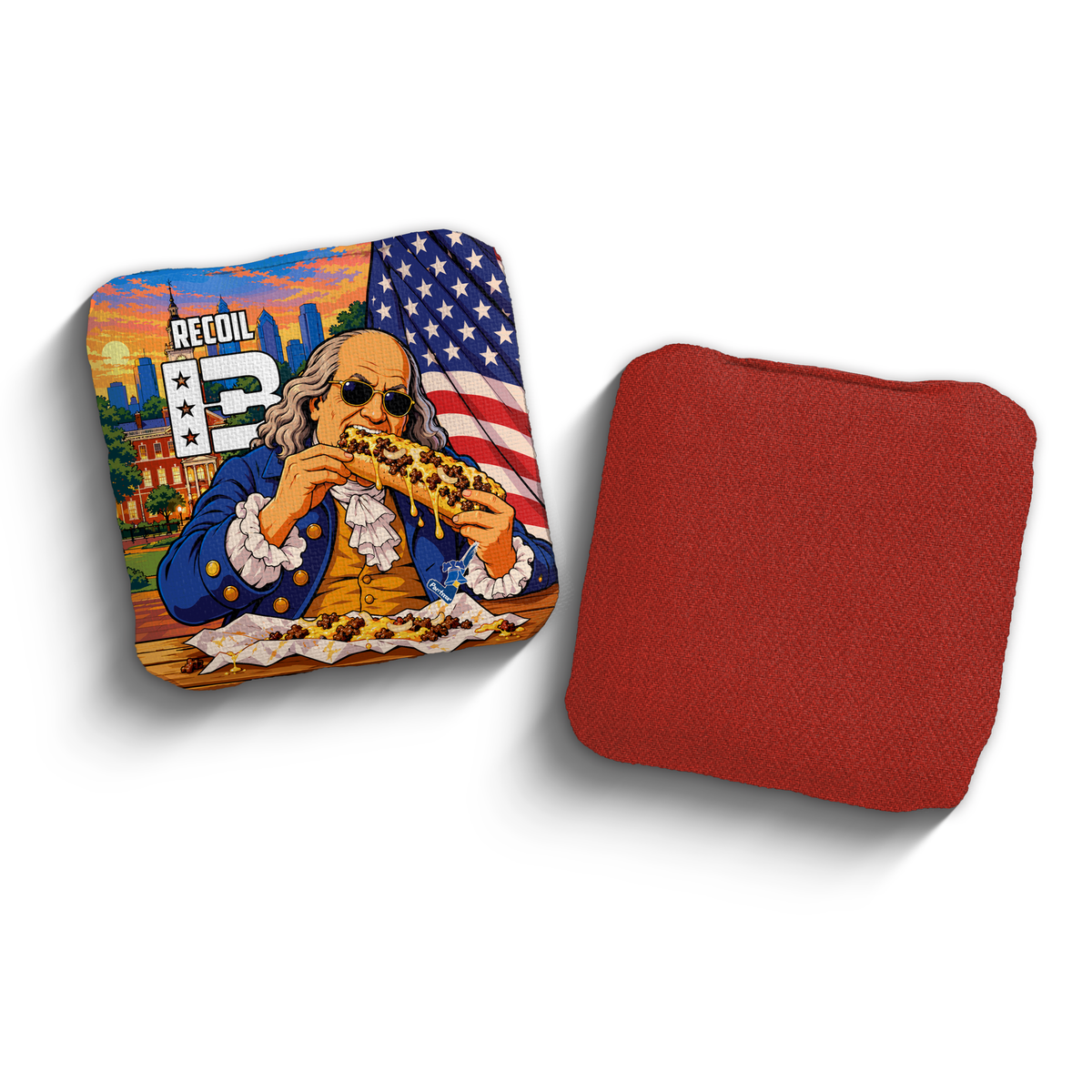 Recoil Benjamin Franklin Edition PCA Stamped cornhole bags