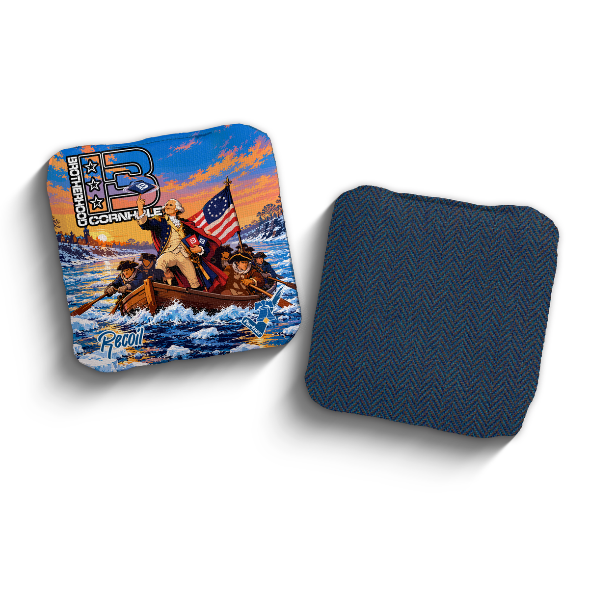 Recoil George Washington Edition PCA Stamped cornhole bags