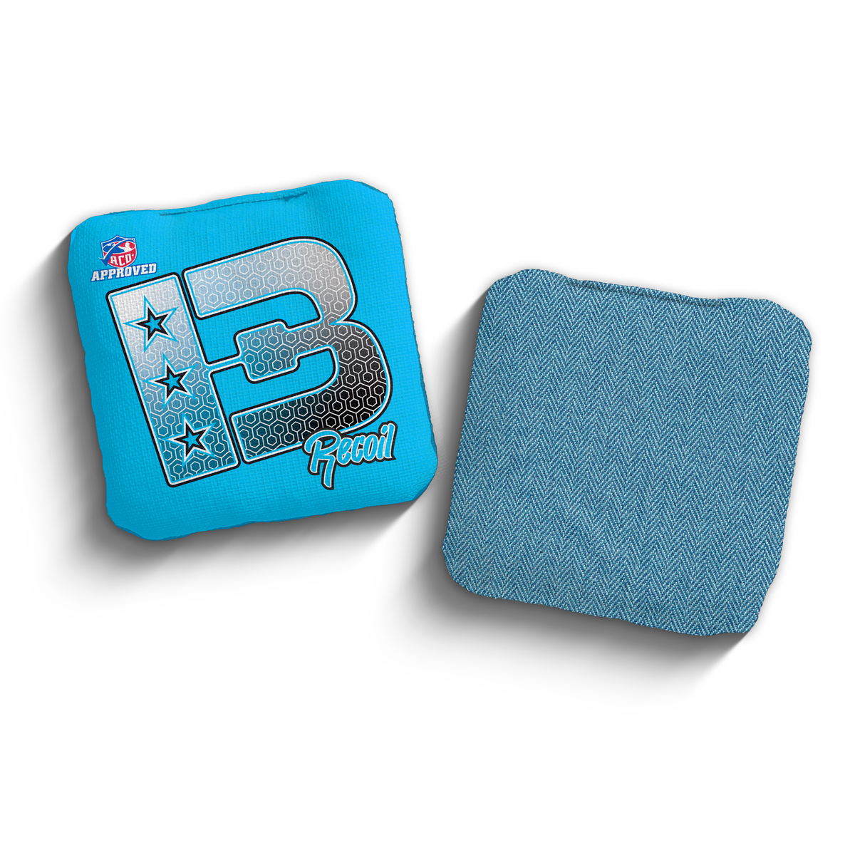 2027 Brotherhood Cornhole Recoil Hexagon Edition ACO Stamped Cornhole Bags - Royal Blue