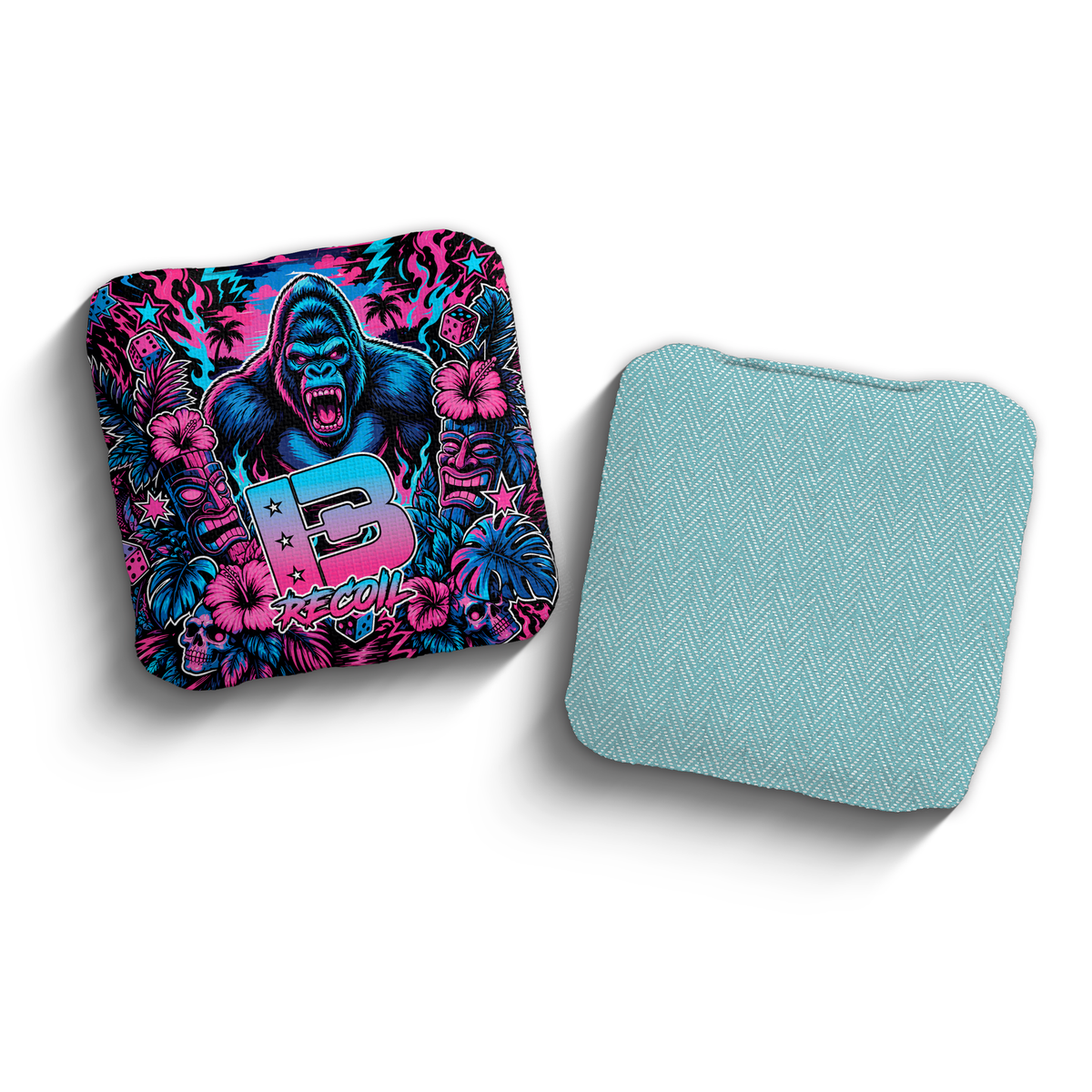 2027 Brotherhood Cornhole Recoil Tiki Takeover Edition ACO Stamped Cornhole Bags - Jungle Vice