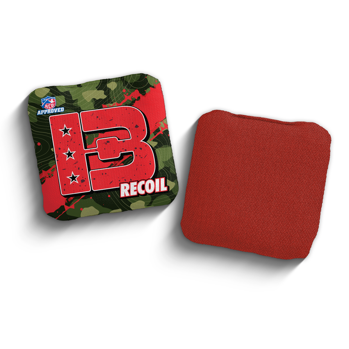 2027 Brotherhood Cornhole Recoil Ridgeline Edition ACO Stamped Cornhole Bags - Red