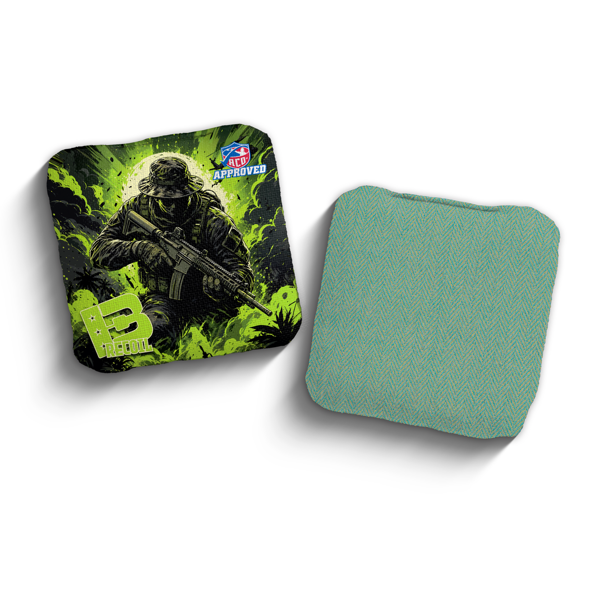 2027 Brotherhood Cornhole Recoil Recon Edition ACO Stamped Cornhole Bags - Toxic Recon