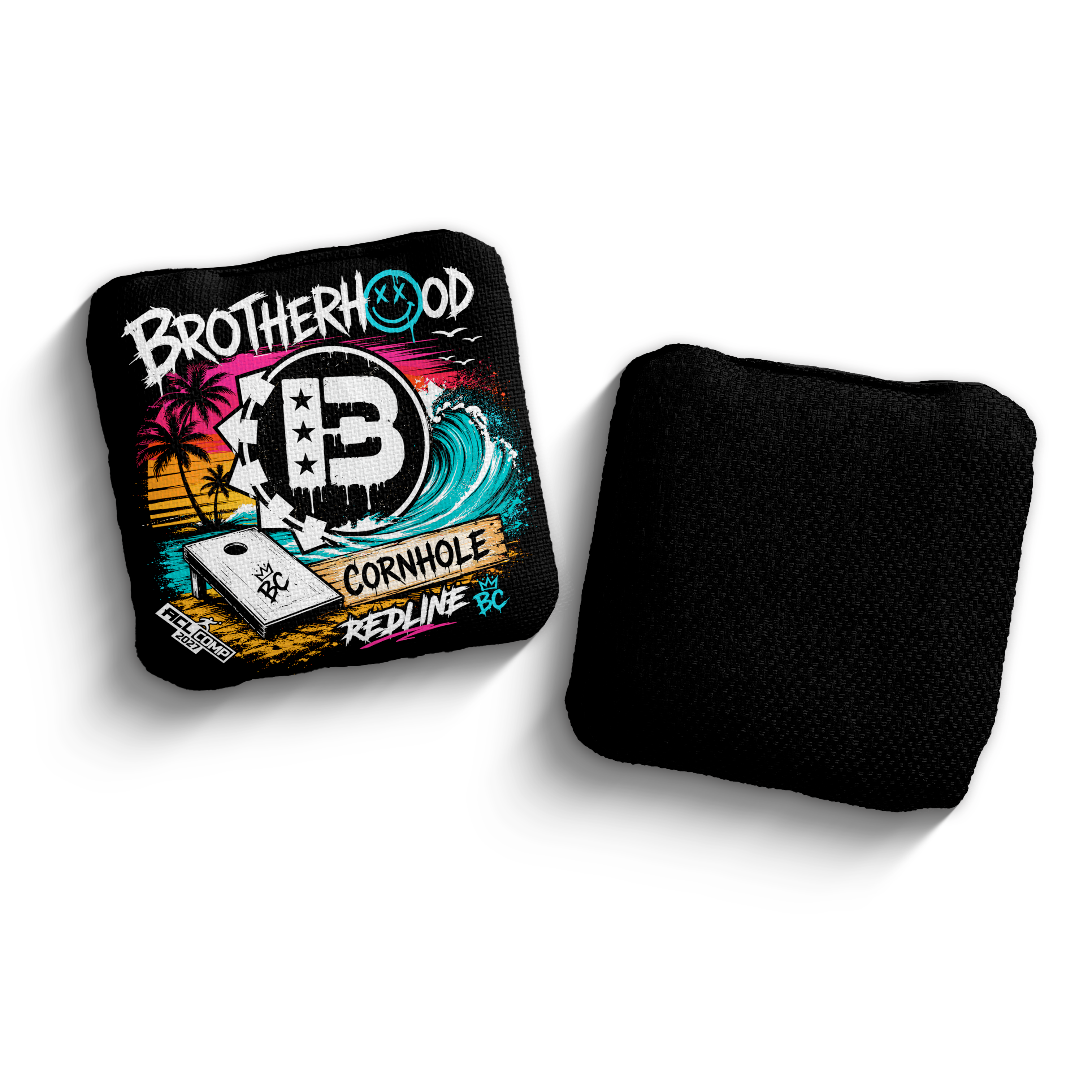 2027 Brotherhood Cornhole Redline Beach Punk Edition ACL Pro Stamped Cornhole Bags - Brotherhood Cornhole