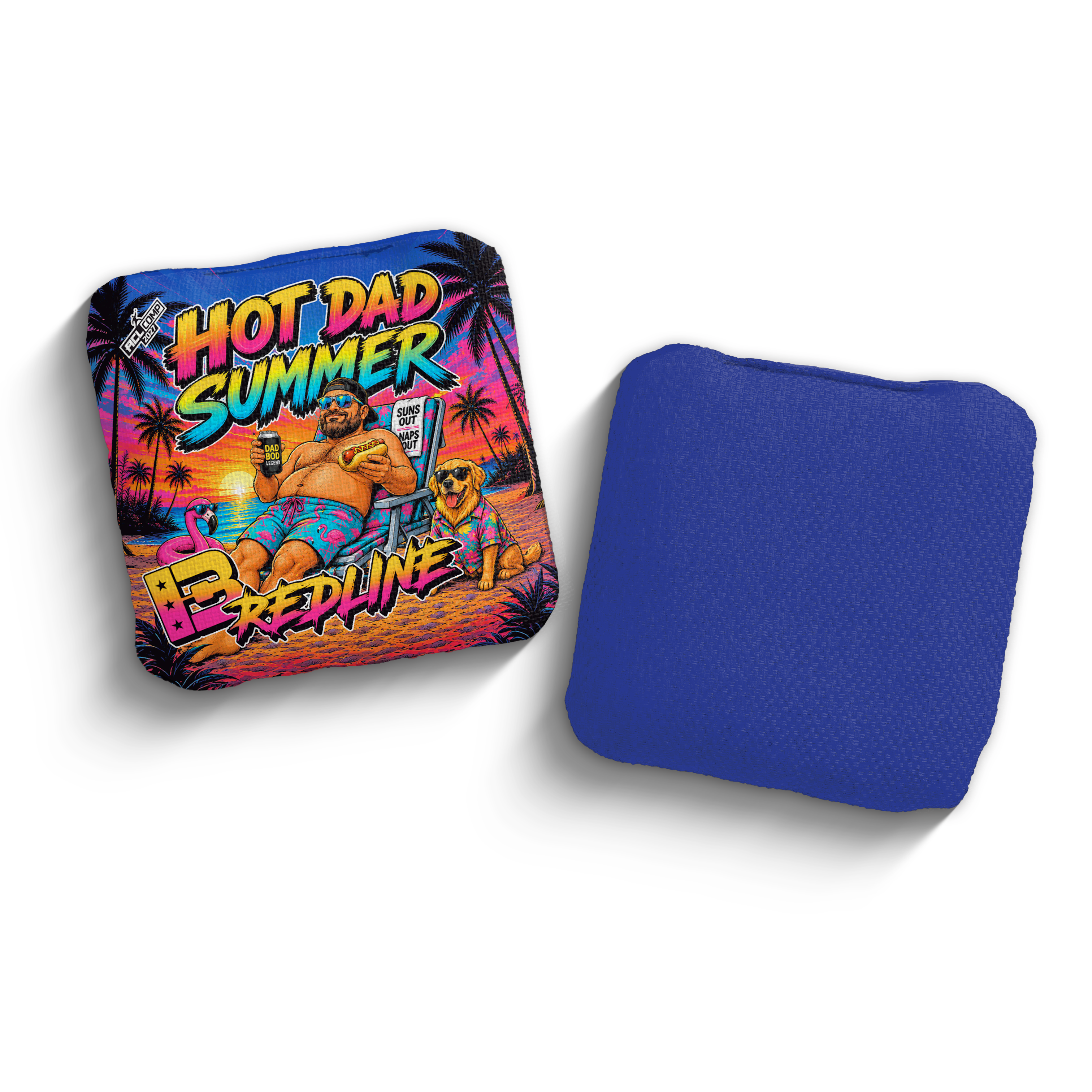 2027 Brotherhood Cornhole Redline Hot Dad Summer Edition ACL Comp Stamped Cornhole Bags