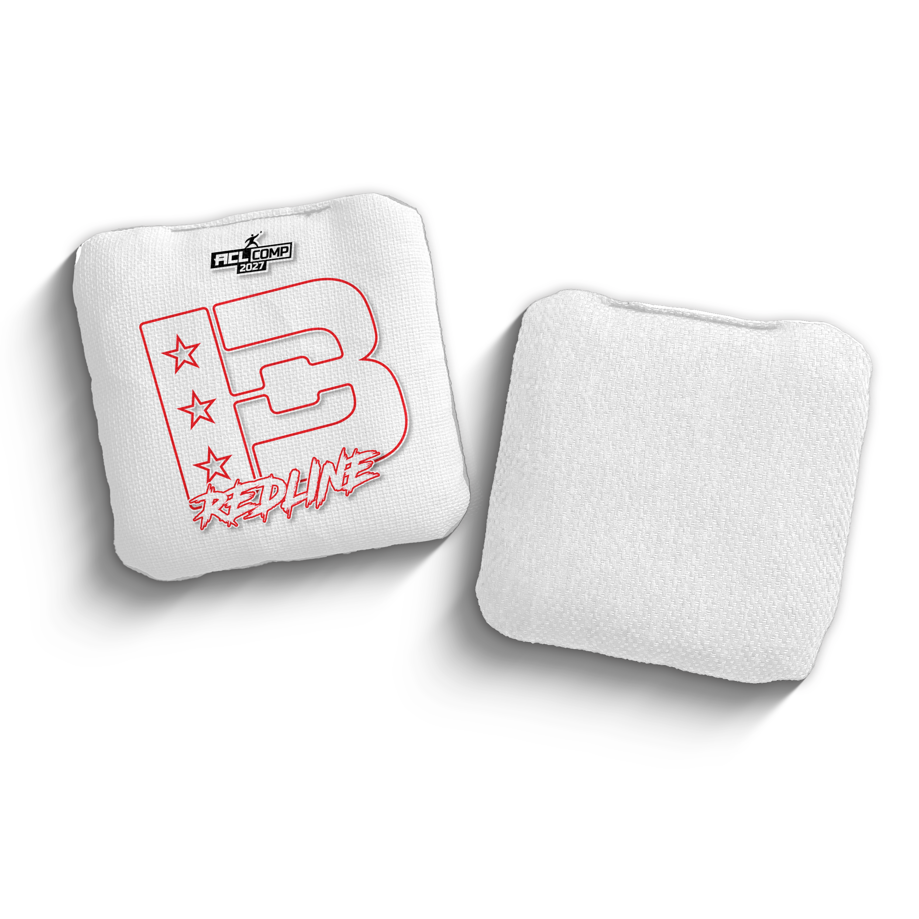 2027 Brotherhood Cornhole Redline White Outline Edition ACL Comp Stamped Cornhole Bags