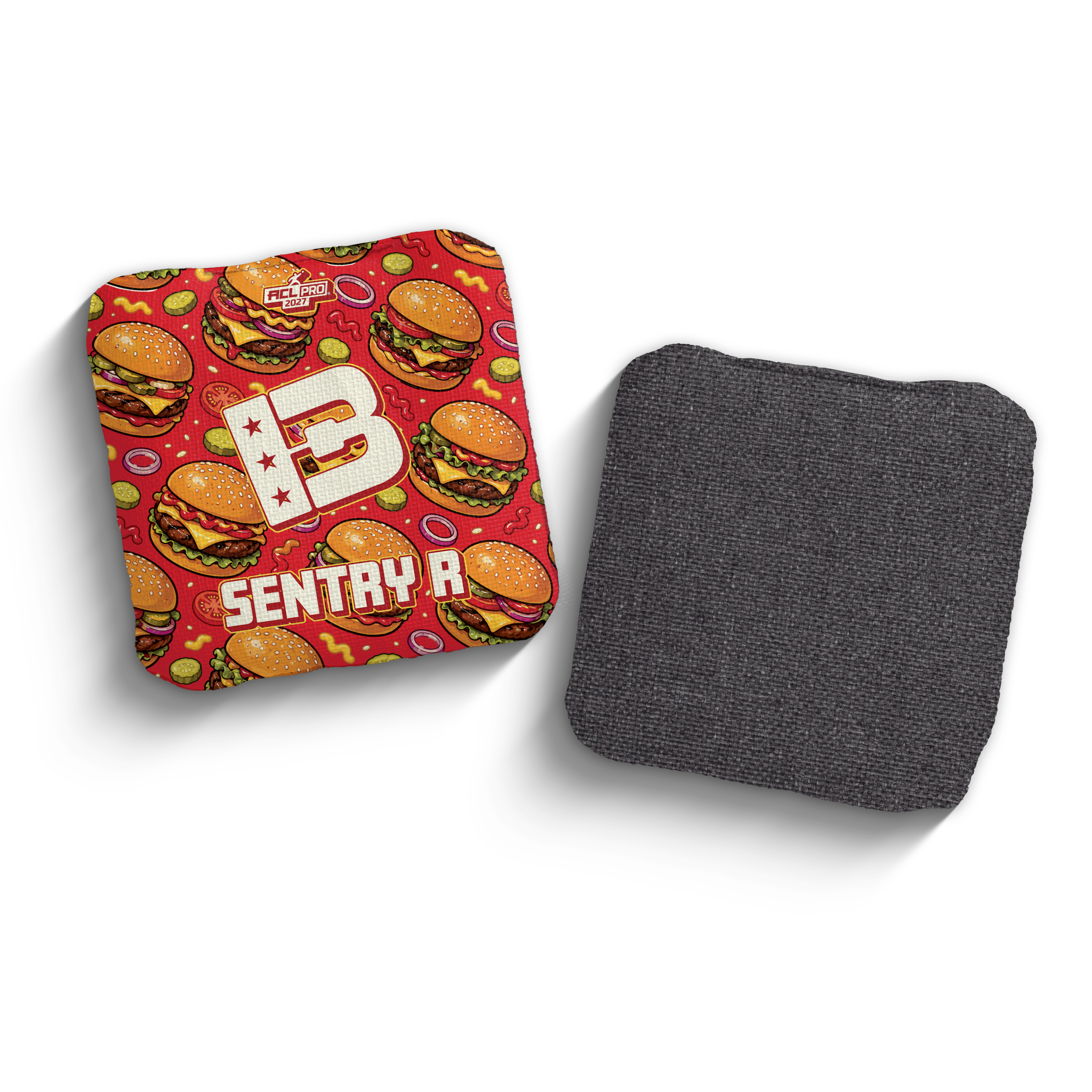 2027 Brotherhood Cornhole Sentry "The Burger" Edition ACL Pro Stamped Cornhole Bags - Brotherhood Cornhole