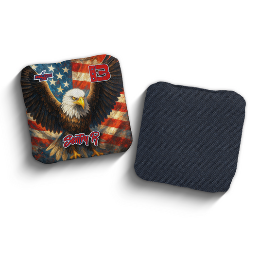 2026 Brotherhood Cornhole Sentry American Eagle Edition ACL Pro Stamped Cornhole Bags