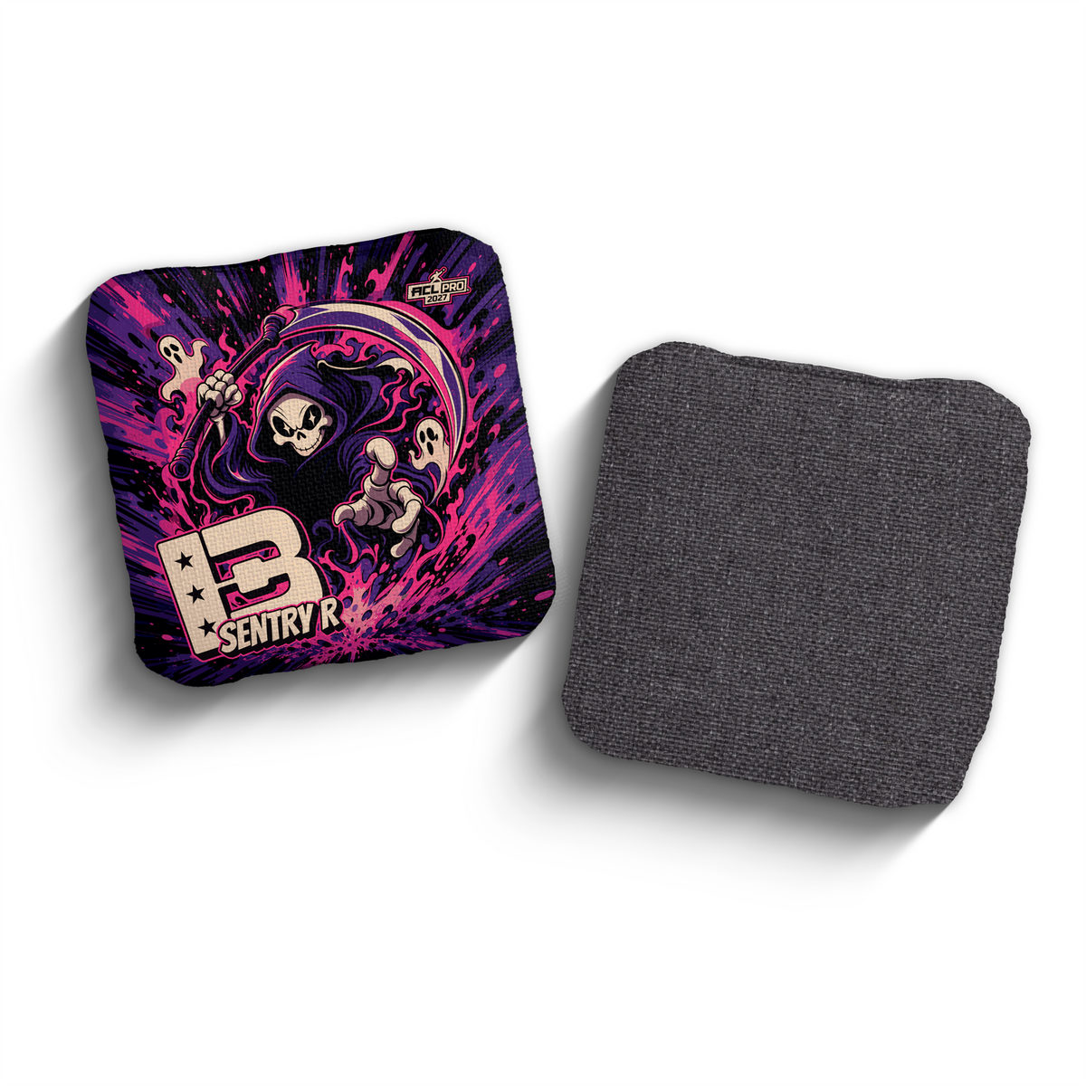 2027 Brotherhood Cornhole Sentry Reaper Parade Edition ACL Pro Stamped Cornhole Bags - Purple